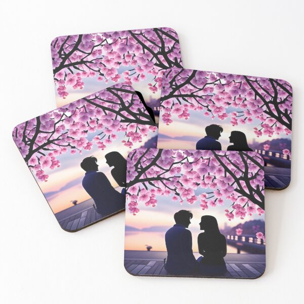 Item preview, Couple in love under cherry blossoms  designed and sold by Reunimage.
