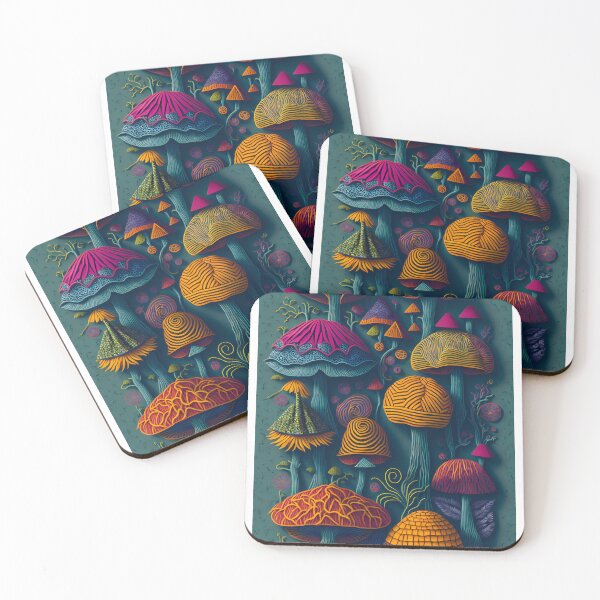 Item preview, The alchemy of mystic mushrooms designed and sold by Transelasticart.