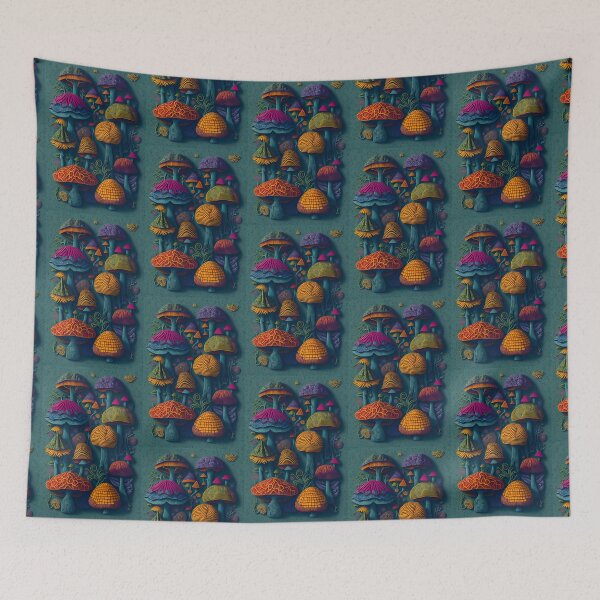Item preview, The alchemy of mystic mushrooms designed and sold by Transelasticart.