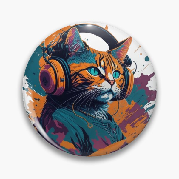 Item preview, DJ Kitty - Feline Grooves designed and sold by tropical-puffin.