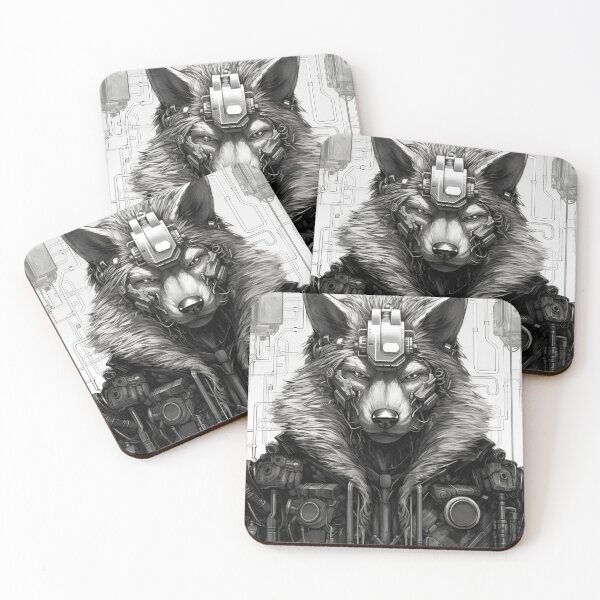 Item preview, Cyberpunk Wolf designed and sold by Jikizai.