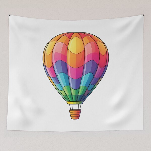 Item preview, Charming Kawaii Hot Air Balloon | Playful Design designed and sold by PopPopGfx.