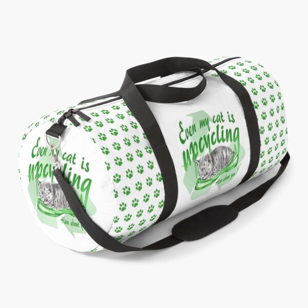 Item preview, Sleeping kitten in old shoe - graphite version, Upcycling text in English colorized green designed and sold by SylvieG18.