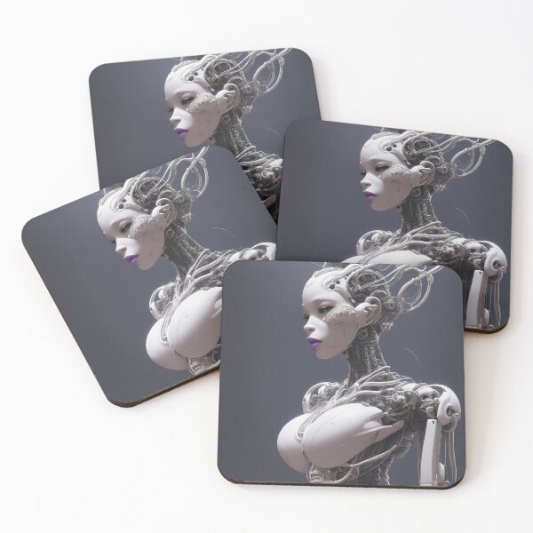 Item preview, Robotic Cyborg Woman Sci-Fi Fantasy designed and sold by allhistory.