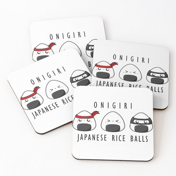 Item preview, Three Cartoon Onigiri || Kawaii designed and sold by cookingwithten.