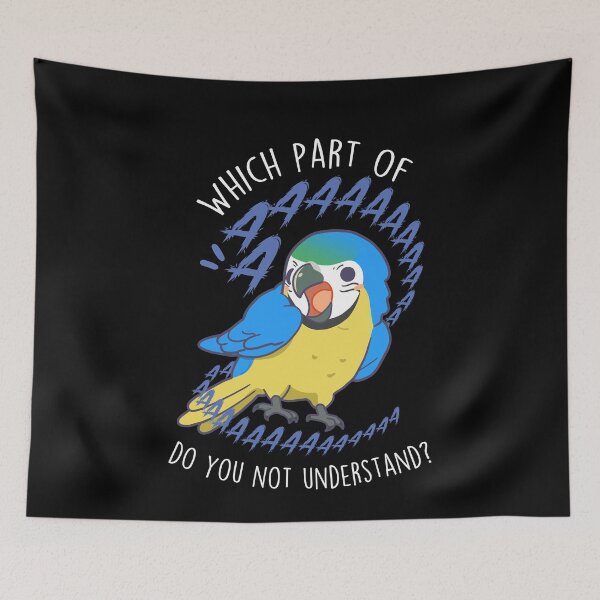 Item preview, Blue and Gold Macaw Aaaa designed and sold by Clara Hollins.