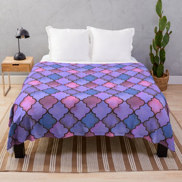 Item preview, Moroccan Mosaic Magic Pink Blue designed and sold by Ale's Art.