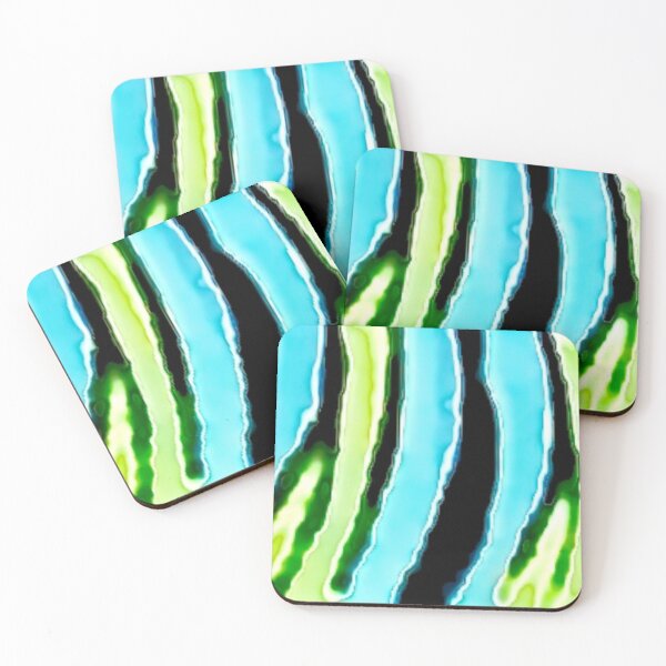 Item preview, Multi Colored Caterpillar Stripes Cool Tone designed and sold by CJRPics.