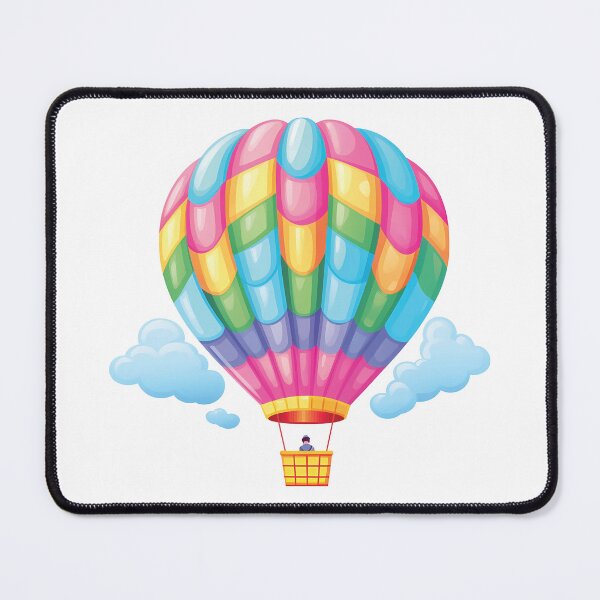 Item preview, Cheerful Kawaii Hot Air Balloon | Delightful Artwork designed and sold by PopPopGfx.