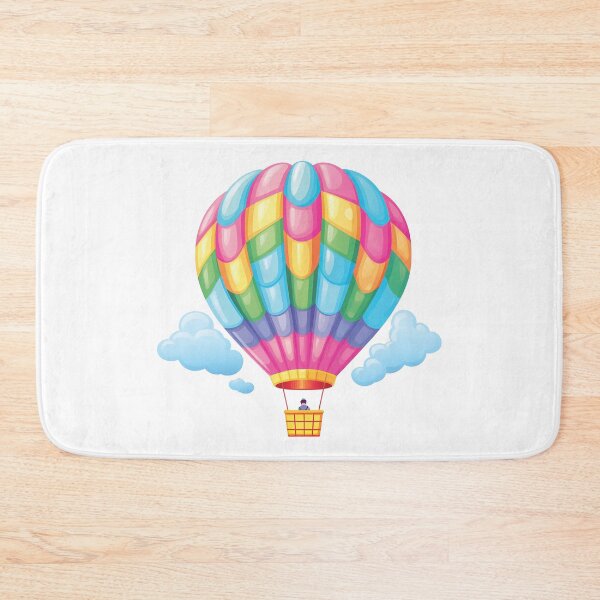 Item preview, Cheerful Kawaii Hot Air Balloon | Delightful Artwork designed and sold by PopPopGfx.