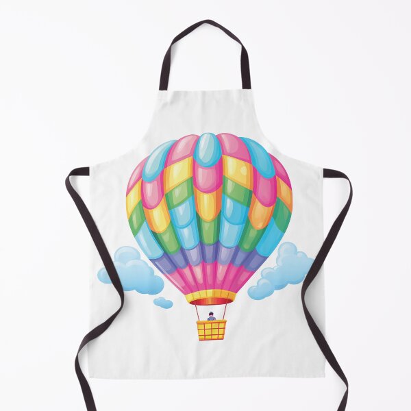 Item preview, Cheerful Kawaii Hot Air Balloon | Delightful Artwork designed and sold by PopPopGfx.