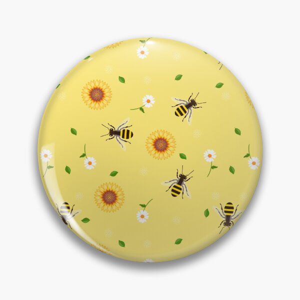 Item preview, Bees, sunflowers, chamomile designed and sold by TalkingWallsGe.