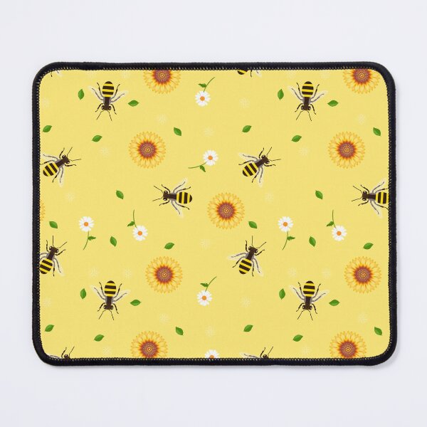 Item preview, Bees, sunflowers, chamomile designed and sold by TalkingWallsGe.