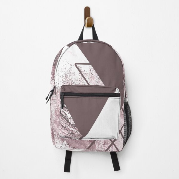 Item preview, Mauve Rose And White Triangular Colorblock designed and sold by inquestyle.