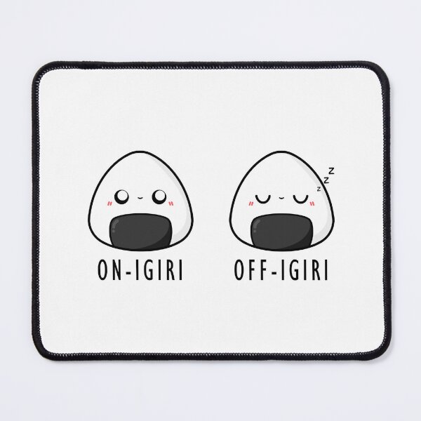 Item preview, Cute Cartoon On/Off Onigiri || Kawaii designed and sold by cookingwithten.
