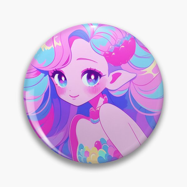 Artikelvorschau, Y2K Aesthetic - Neon Rainbow Mermaid entworfen und verkauft von Cosmic-Canvases.