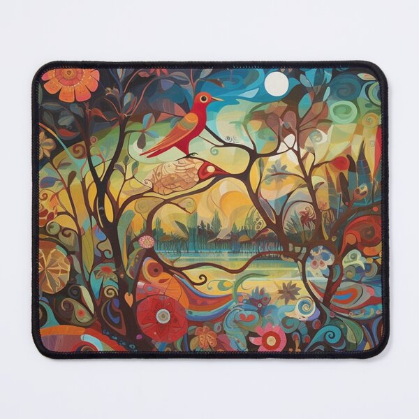 Item preview, Whimsical Wonder bird: An Abstract Nature Inspired Illustration designed and sold by Moisky Art.
