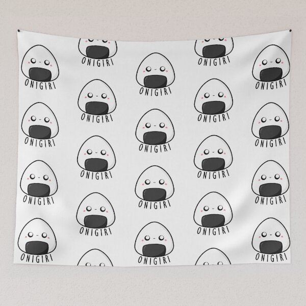 Item preview, Cute Smiley Cartoon Onigiri || Kawaii designed and sold by cookingwithten.