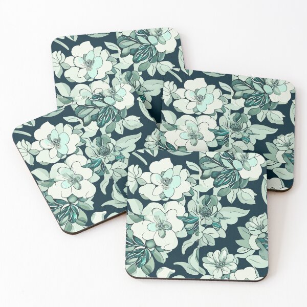 Item preview, green white Floral Elegance designed and sold by jkrphoto.