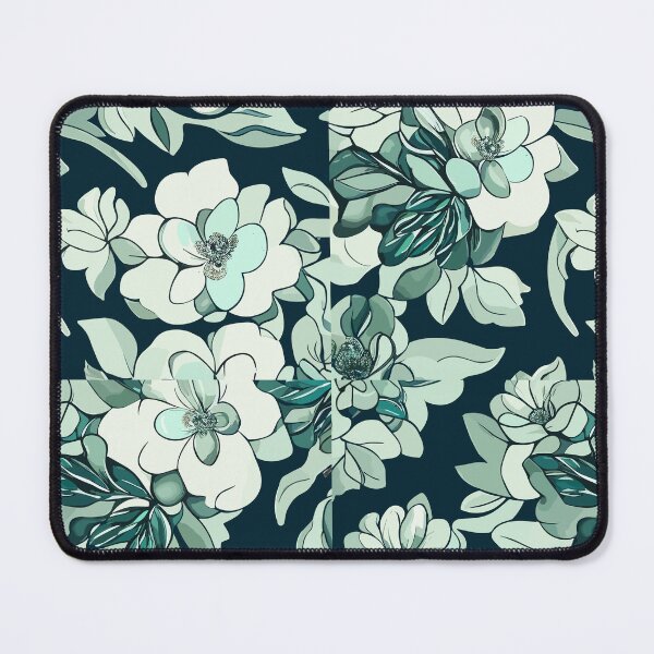 Item preview, green white Floral Elegance designed and sold by jkrphoto.