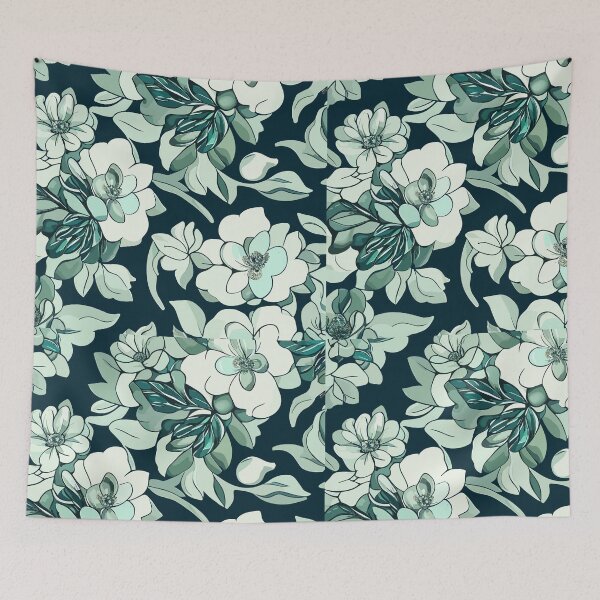 Item preview, green white Floral Elegance designed and sold by jkrphoto.