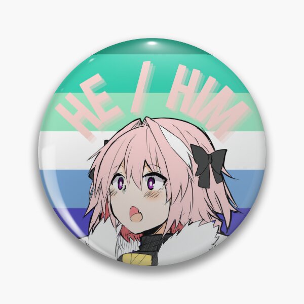 Item preview, Astolfo pronouns designed and sold by FemboyRam.