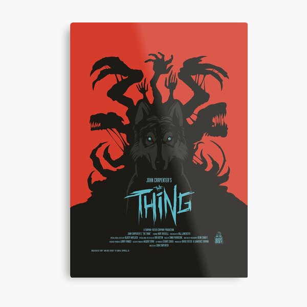 The Thing Classic Retro Poster Metal Print