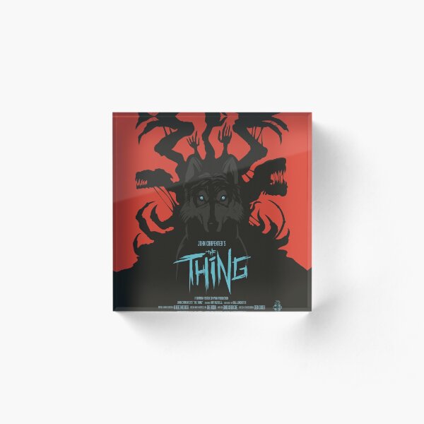 The Thing Classic Retro Poster Acrylic Block