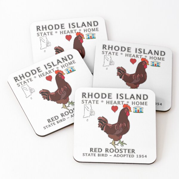 Item preview, Rhode Island - Red Rooster - State, Heart, Home - state symbols designed and sold by Colleen Macomber.