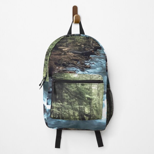 Artikelvorschau, Fluss durch den Wald entworfen und verkauft von ArtFactoryAI.