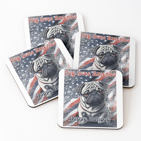 Item preview, Pug 4th of July designed and sold by Pug-Obsession.