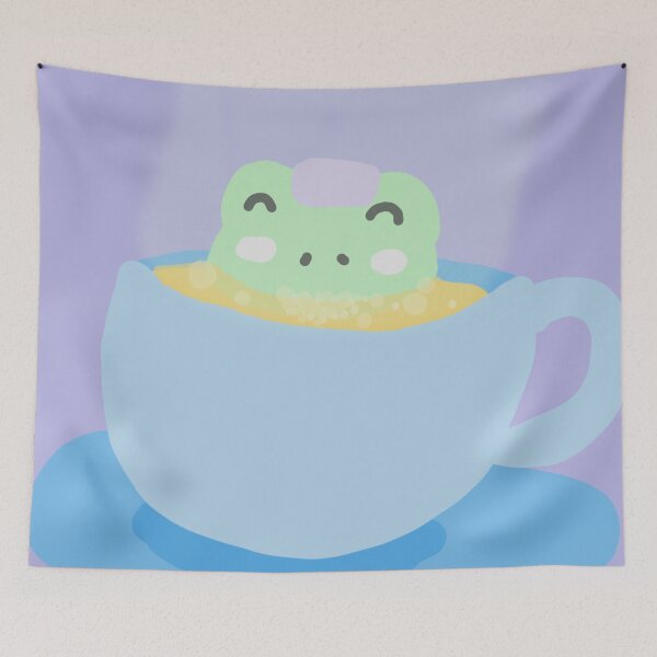 Item preview, Flo the Frog in a Tea Cup designed and sold by MiniRowan.