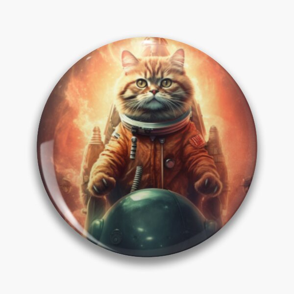 Item preview, Rocket cat designed and sold by MixedModernArt.