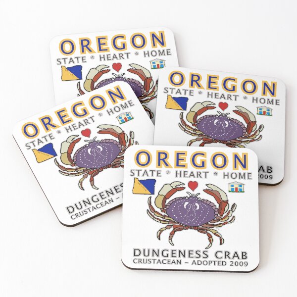 Item preview, Oregon - Dungeness Crab - State, Heart, Home - state symbols designed and sold by Colleen Macomber.