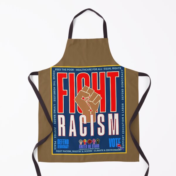 Item preview, PMD00928 Progressive Movement Designs patriotic fight racism design shows you support democracy progressive goals for Progressives Democrats Independents Liberals designed and sold by ProgressiveLeft.