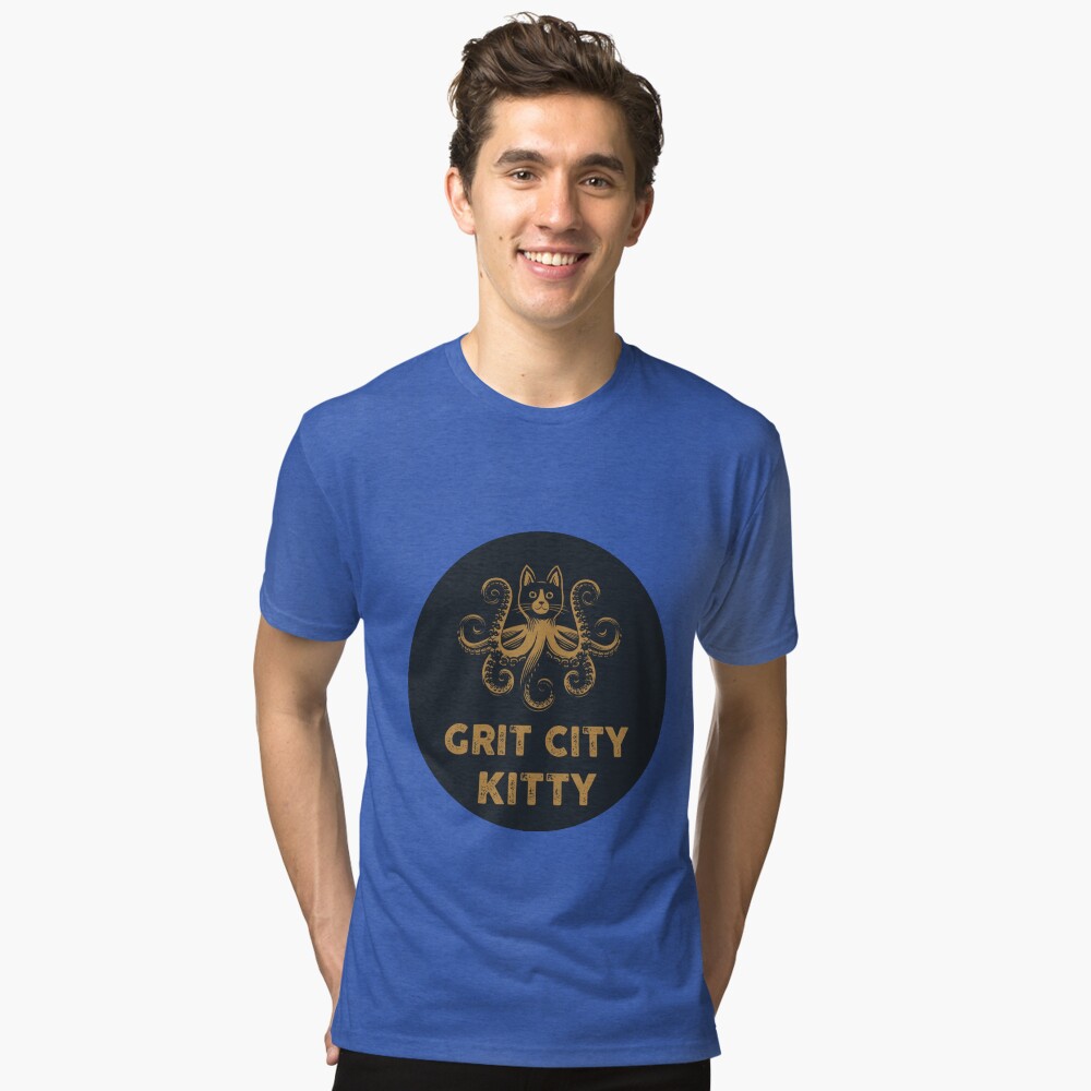 Item preview, Tri-blend T-Shirt designed and sold by GritCityKitty.