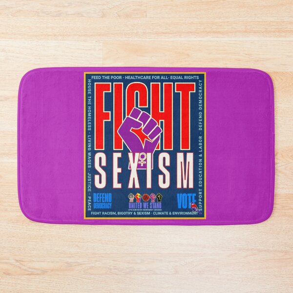 Item preview, PMD00929 Progressive Movement Designs patriotic feminist fight sexism design shows you support democracy progressive goals for Progressives Democrats Independents Liberals designed and sold by ProgressiveLeft.