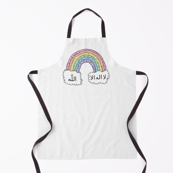 Item preview, Allah, La Ilaha Ila Allah لا اله الا الله Arabic islamic calligraphy Doodle Rainbow designed and sold by ZamZamDesign.