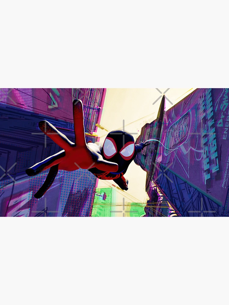 Miles Morales - spiderverse Sticker for Sale by redblueyellowd