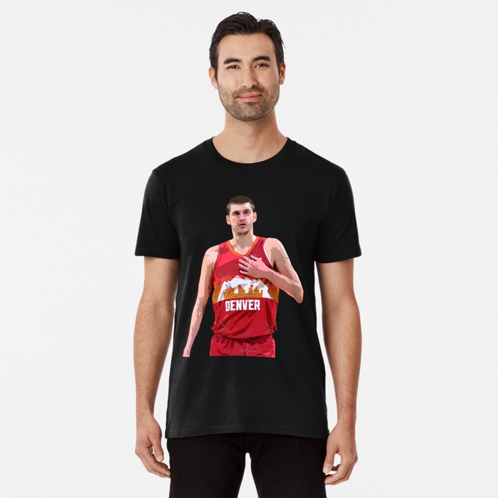 Vintage NBA Basketball Player Nikola Jokic T Shirt, Cheap Denver Nuggets T  Shirt Retro - Allsoymade