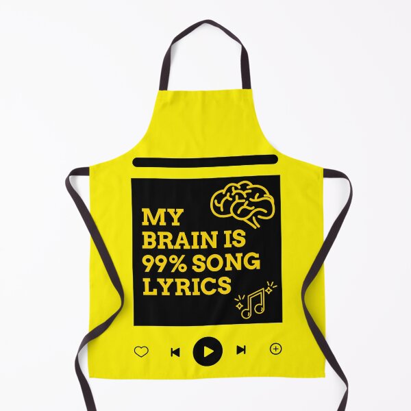 Item preview, My Brain is 99% song lyrics designed and sold by GenXYZstuff.