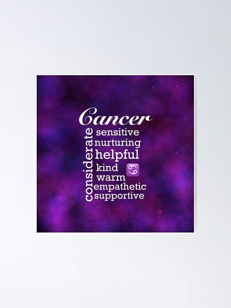 Traits de caract re du signe du zodiaque Cancer Poster