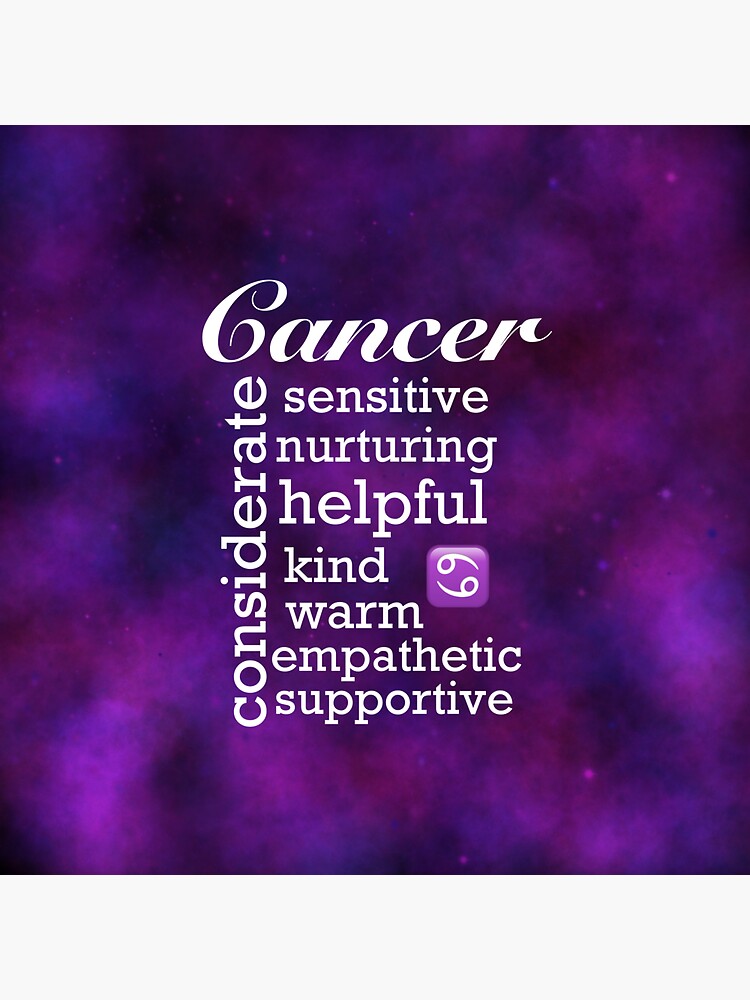 Cancer zodiac sign character traits Sticker