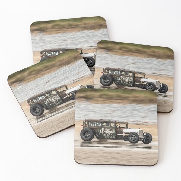 Item preview, 2023 VHRA Vintage Hot Rod 743: Captivating Photo of Classic Car Racing on the Iconic Pendine Sands of Pembrokshire, Wales designed and sold by stevehuggett.