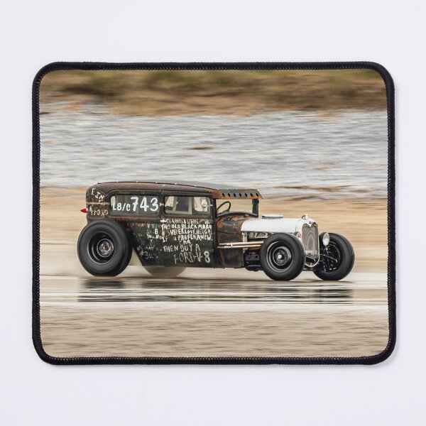 Item preview, 2023 VHRA Vintage Hot Rod 743: Captivating Photo of Classic Car Racing on the Iconic Pendine Sands of Pembrokshire, Wales designed and sold by stevehuggett.