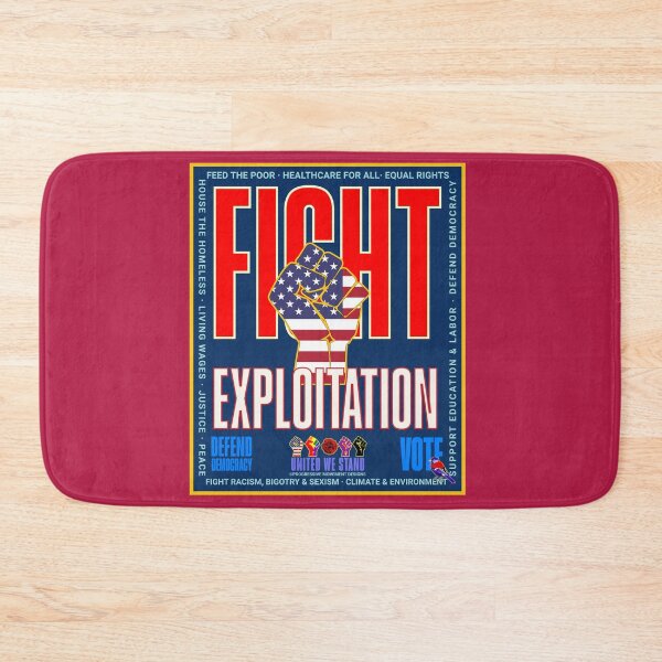 Item preview, PMD00932 Progressive Movement Designs patriotic American fight exploitation design shows you support democracy progressive goals for Progressives Democrats Independents Liberals designed and sold by ProgressiveLeft.