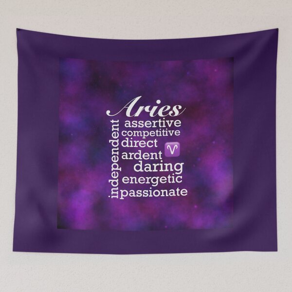 Item preview, Aries zodiac sign character traits designed and sold by Peace502.