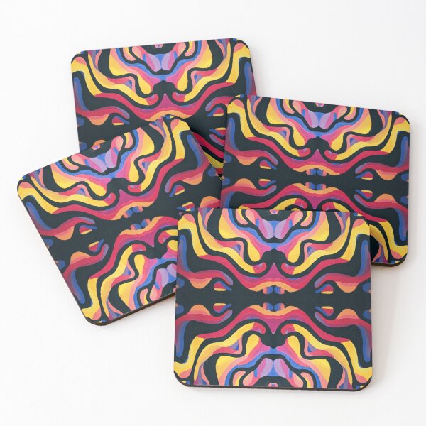 Item preview, Trippy Colorful Blobs - Large Symmetrical Abstract Expressionism Painting designed and sold by Lucidesigns.