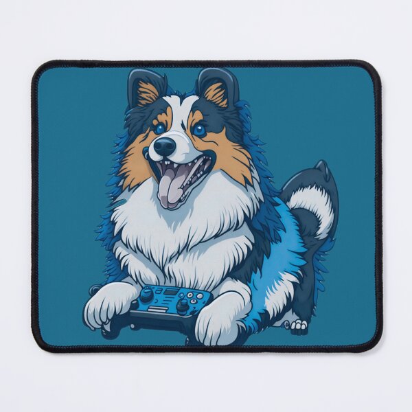 Item preview, Rough Collie Merle Dog Play Video Games designed and sold by DesignArtEmpire.