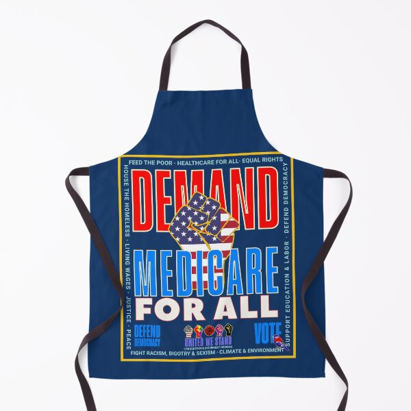 Item preview, PMD00935 Progressive Movement Designs patriotic American Demand Medicare For All design shows you support democracy progressive goals for Progressives Democrats Independents Liberals designed and sold by ProgressiveLeft.